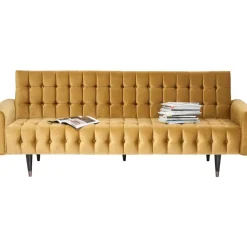 Sofas & Couches-KARE Design Sofa Milchbar 3-Sitzer Velvet Honey