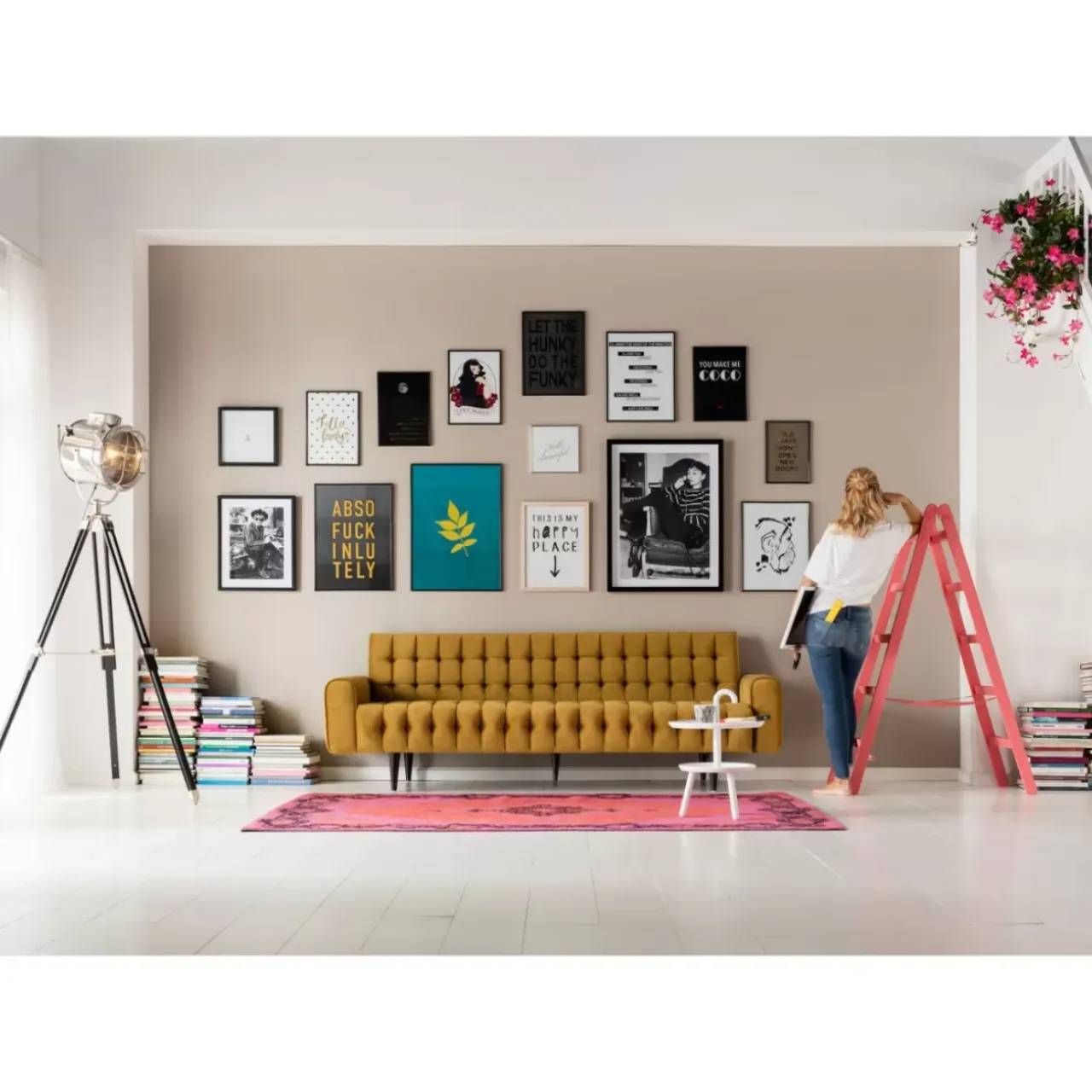 Sofas & Couches-KARE Design Sofa Milchbar 3-Sitzer Velvet Honey