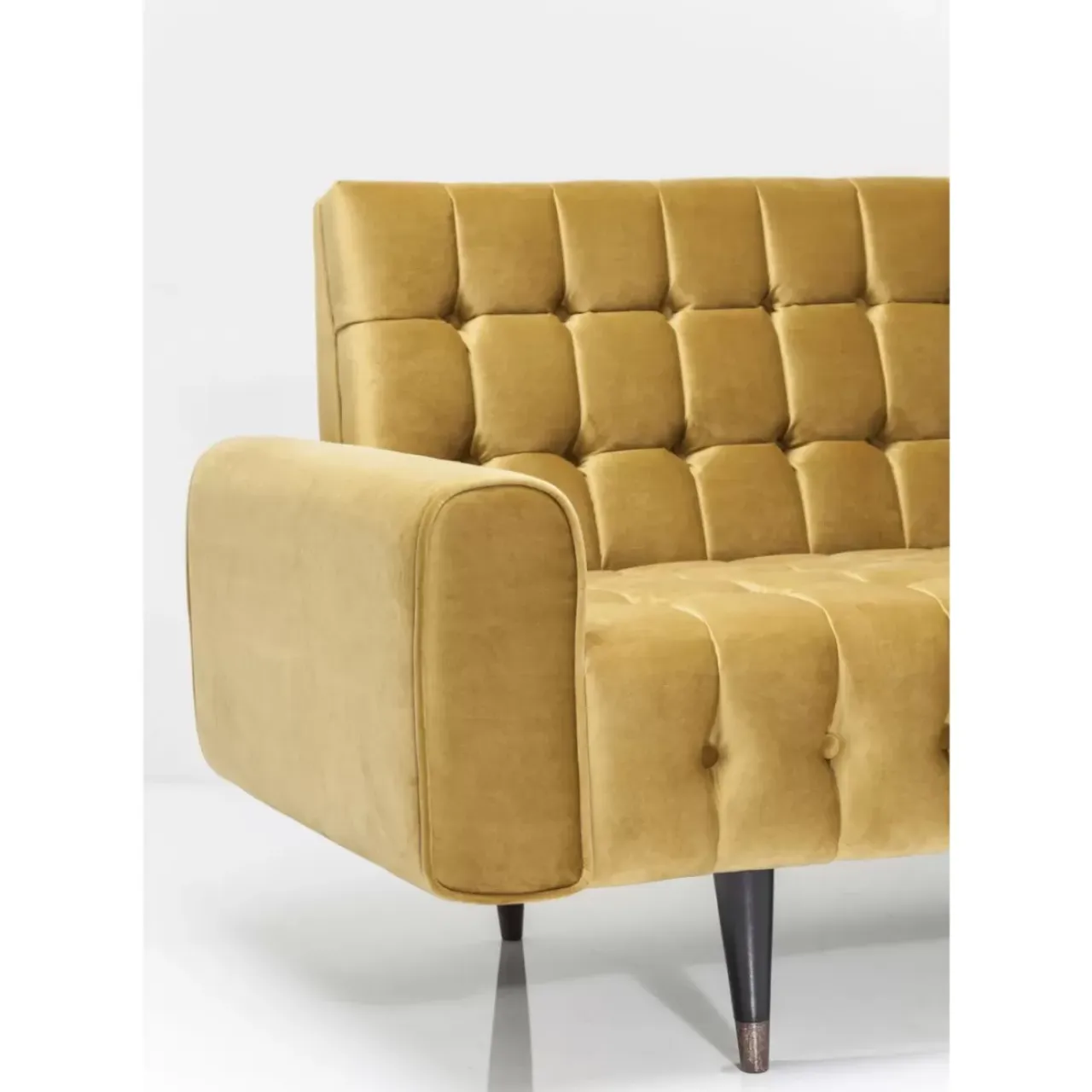 Sofas & Couches-KARE Design Sofa Milchbar 3-Sitzer Velvet Honey