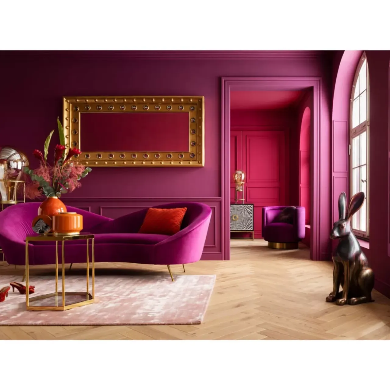 Sofas & Couches-KARE Design Sofa Night Fever 3-Sitzer Lila