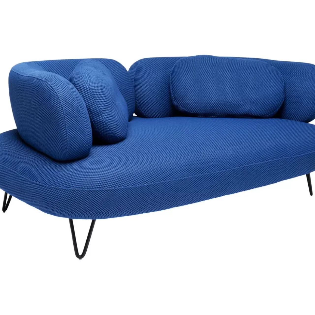 Sofas & Couches-KARE Design Sofa Peppo 2-Sitzer Blau 182Cm