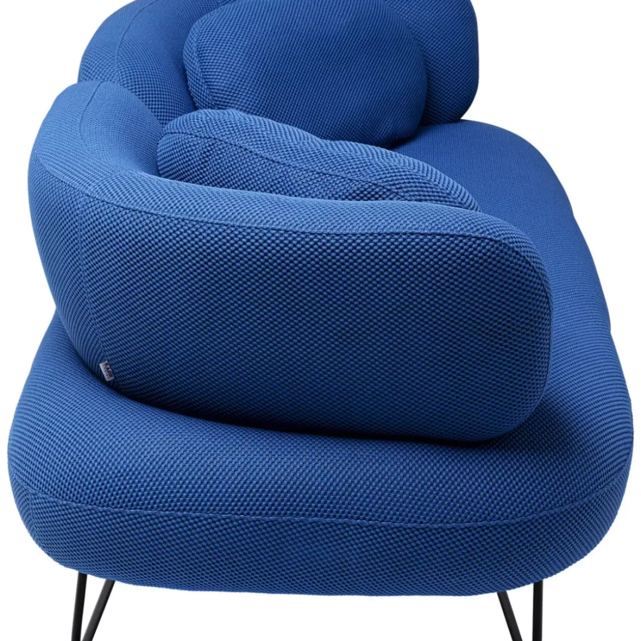 Sofas & Couches-KARE Design Sofa Peppo 2-Sitzer Blau 182Cm