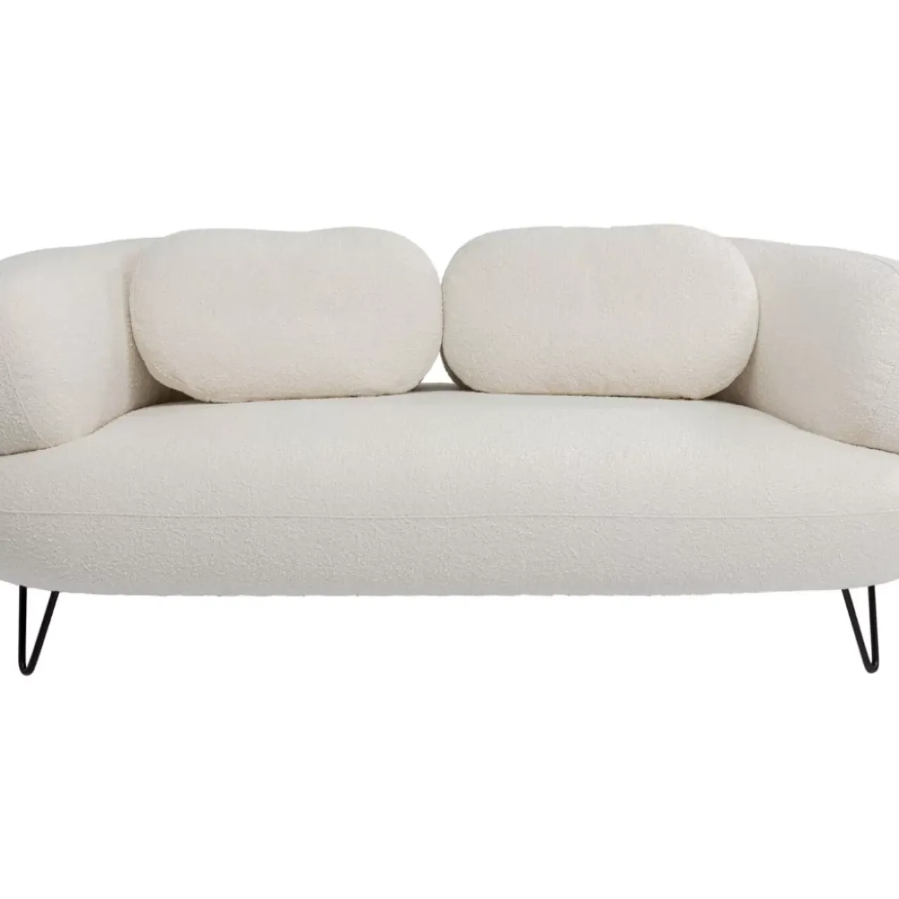 Sofas & Couches-KARE Design Sofa Peppo 2-Sitzer Weis 182Cm