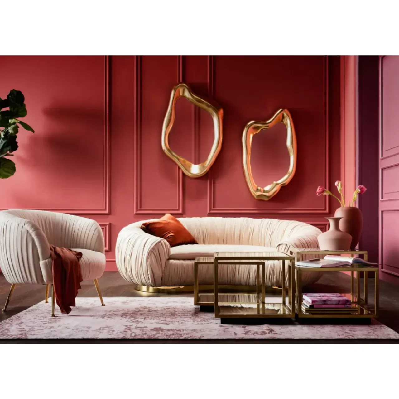 Sofas & Couches-KARE Design Sofa Perugia 2-Sitzer Creme