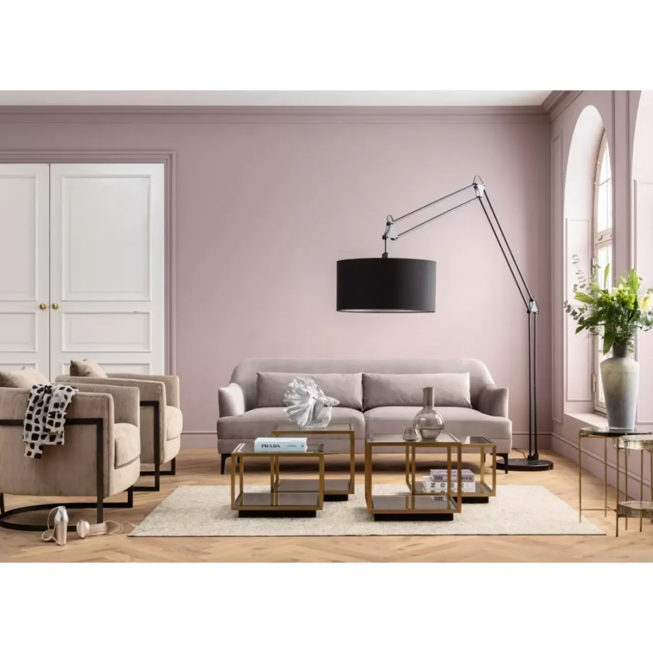 Sofas & Couches-KARE Design Sofa Proud 3-Sitzer Grau