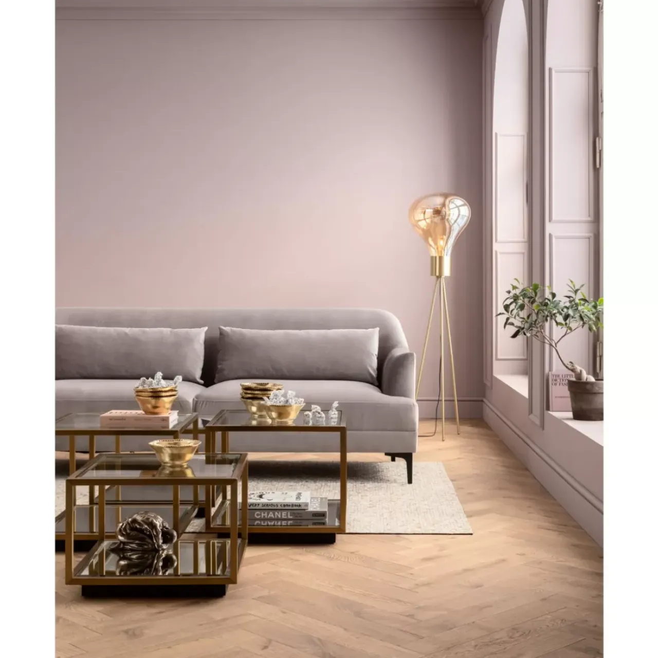 Sofas & Couches-KARE Design Sofa Proud 3-Sitzer Grau
