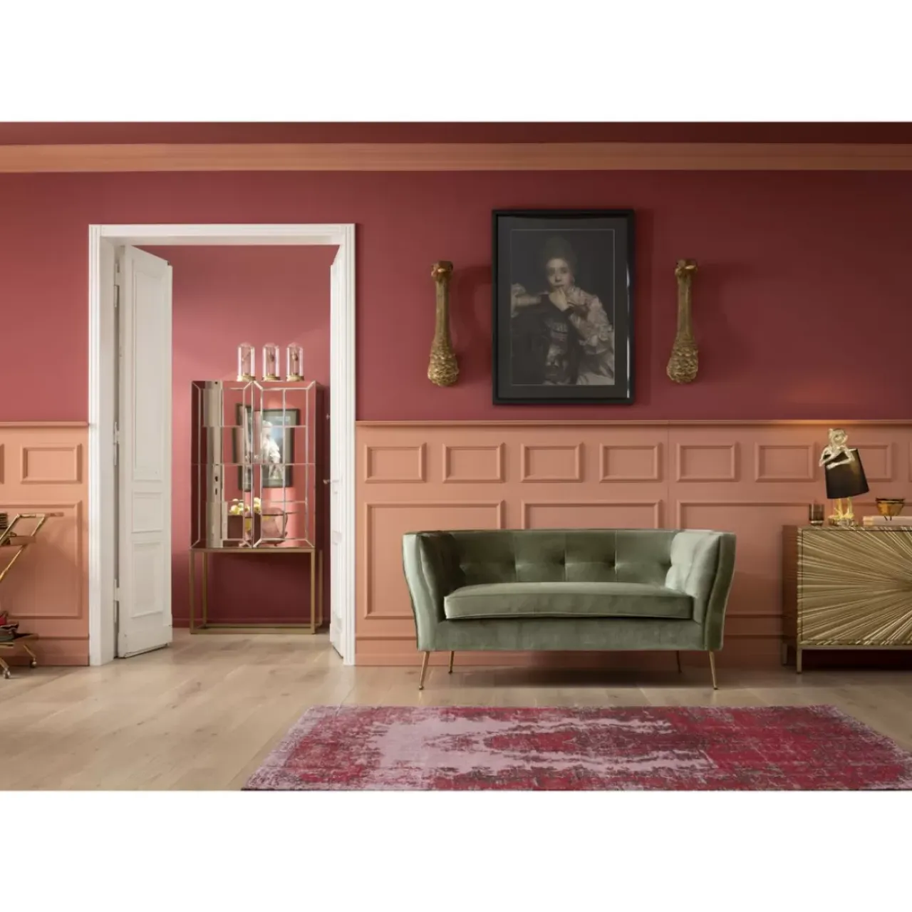 Sofas & Couches-KARE Design Sofa Rimini 2-Sitzer Grun