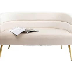 Sofas & Couches-KARE Design Sofa Sandwich 2-Sitzer Creme 125Cm