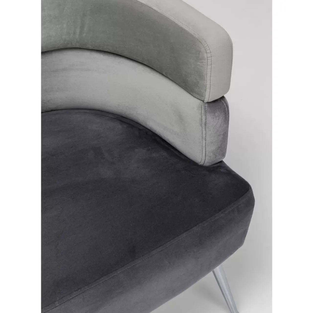 Sofas & Couches-KARE Design Sofa Sandwich 2-Sitzer Grau