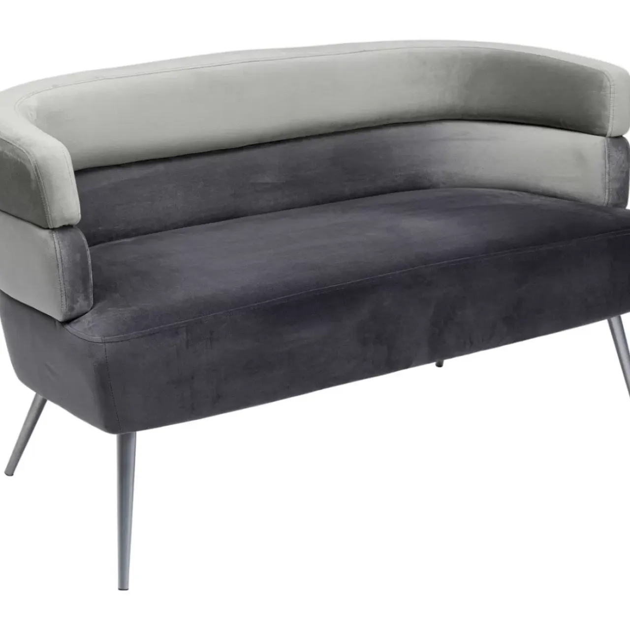 Sofas & Couches-KARE Design Sofa Sandwich 2-Sitzer Grau