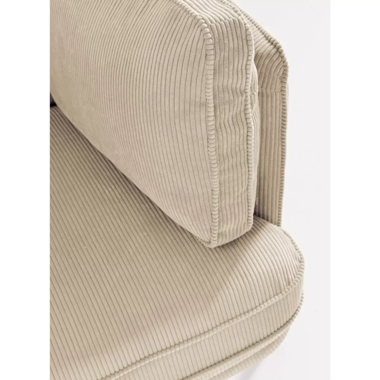 Sofas & Couches-KARE Design Sofa Shirly 3-Sitzer Creme
