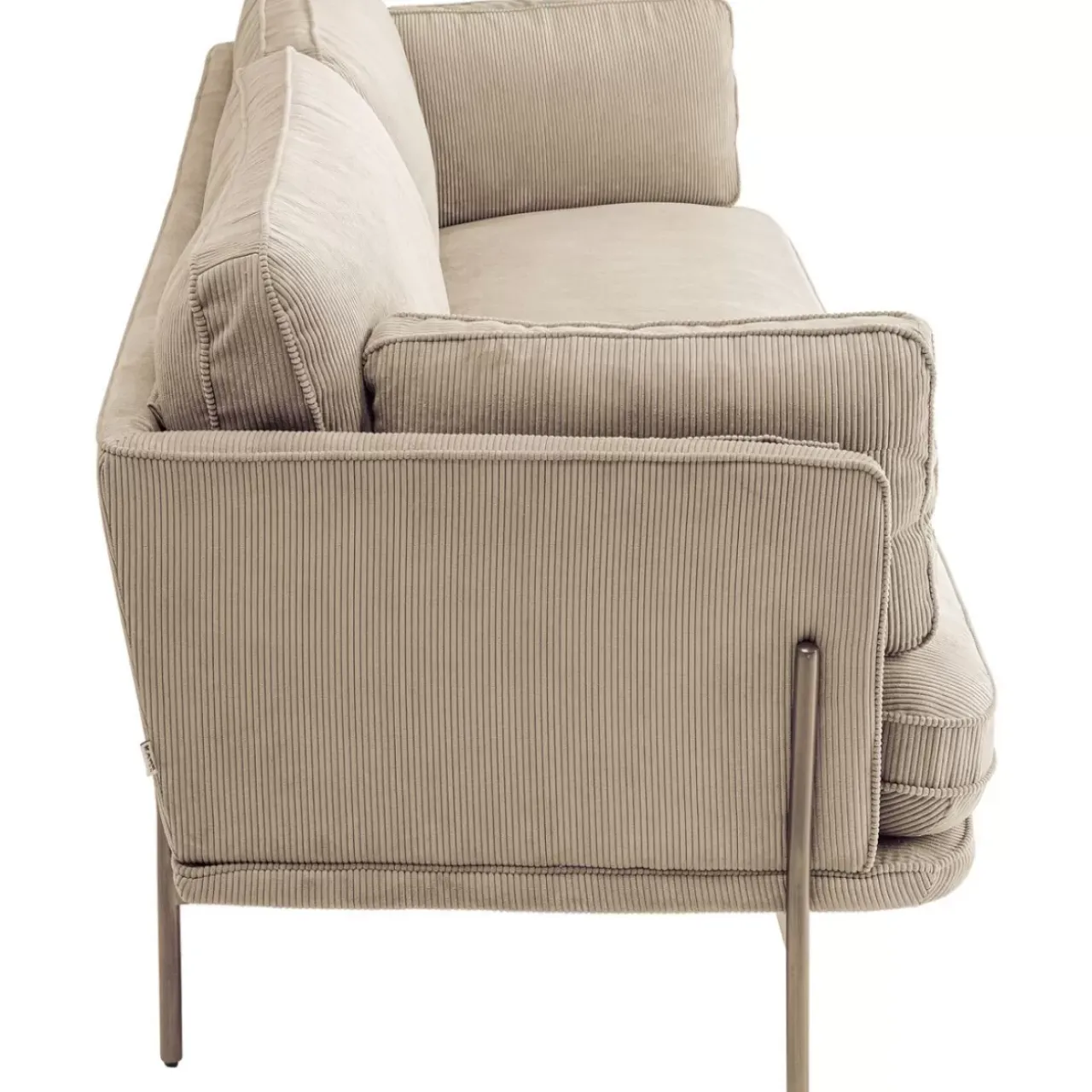 Sofas & Couches-KARE Design Sofa Shirly 3-Sitzer Creme