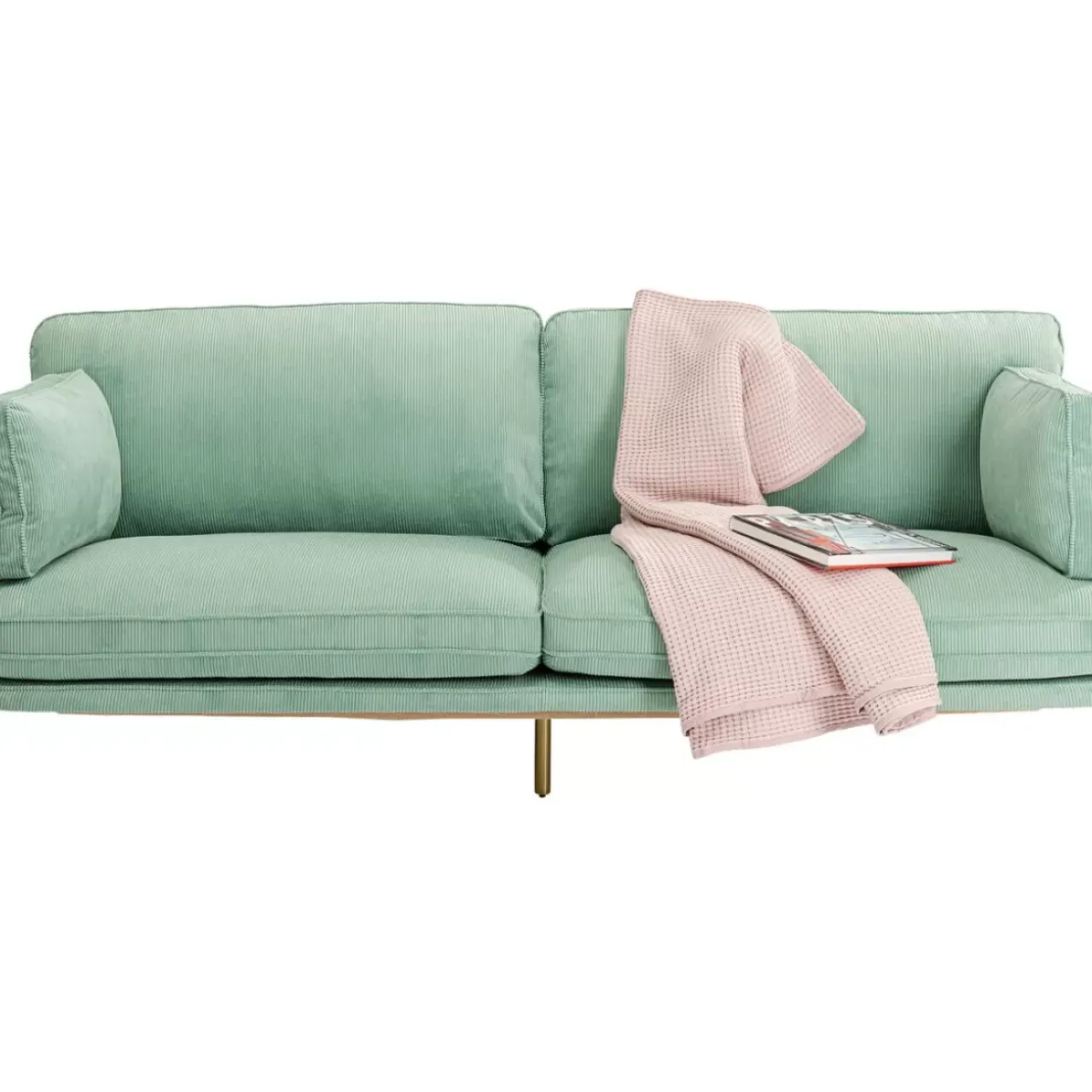 Sofas & Couches-KARE Design Sofa Shirly 3-Sitzer Mint
