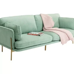 Sofas & Couches-KARE Design Sofa Shirly 3-Sitzer Mint
