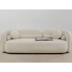 Sofas & Couches-KARE Design Sofa 3-Sitzer Kelly Boucle 225Cm