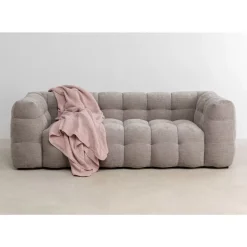 Sofas & Couches-KARE Design Sofa 3-Sitzer Salamanca Grau 240Cm