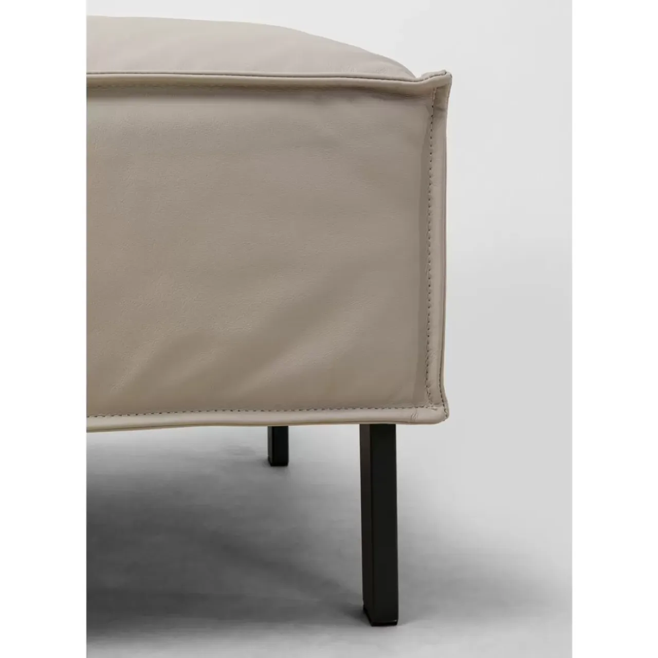 Sofas & Couches-KARE Design Sofa 3-Sitzer Victor Leder Grau 233Cm