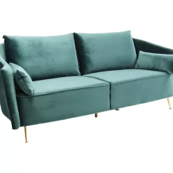 Sofas & Couches-KARE Design Sofa Vegas Forever 3-Sitzer Petrol