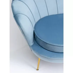 Sofas & Couches-KARE Design Sofa Water Lily 2-Sitzer Aqua 132Cm