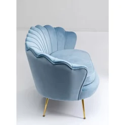 Sofas & Couches-KARE Design Sofa Water Lily 2-Sitzer Aqua 132Cm