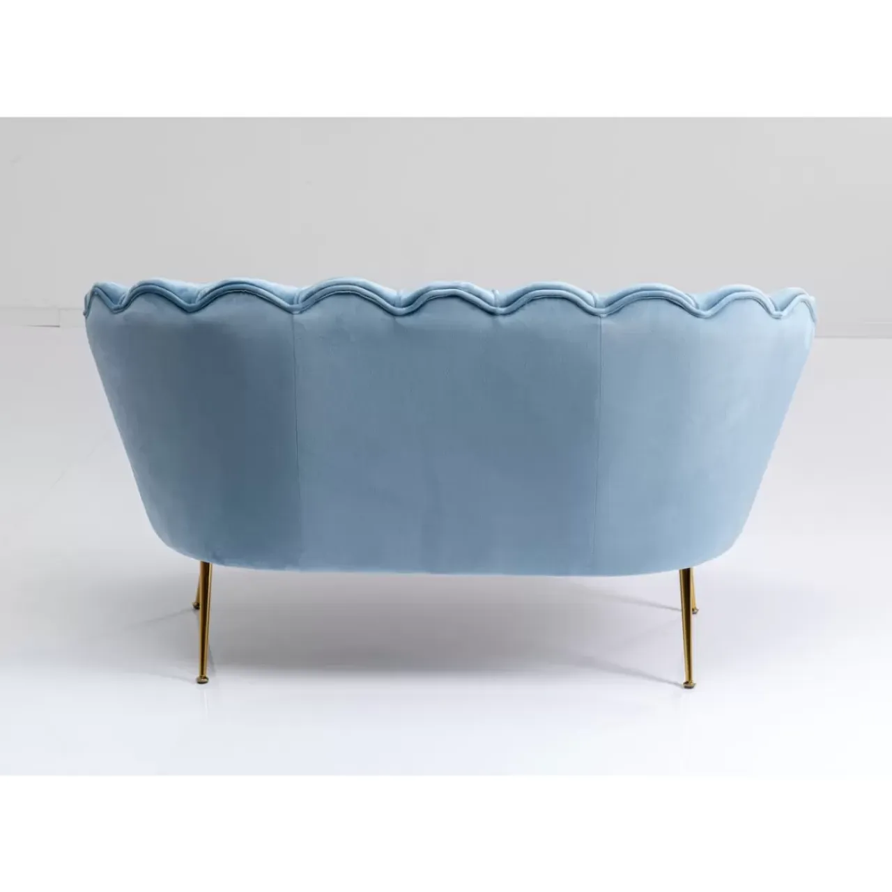 Sofas & Couches-KARE Design Sofa Water Lily 2-Sitzer Aqua 132Cm