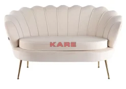 Sofas & Couches-KARE Design Sofa Water Lily 2-Sitzer Beige