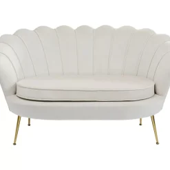 Sofas & Couches-KARE Design Sofa Water Lily 2-Sitzer Beige