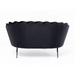 Sofas & Couches-KARE Design Sofa Water Lily 2-Sitzer Black Schwarz
