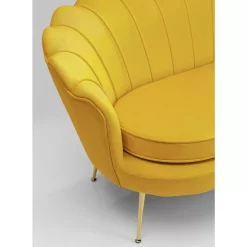 Sofas & Couches-KARE Design Sofa Water Lily 2-Sitzer Gelb 132Cm