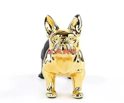 Deko & Geschenkartikel-KARE Design Spardose Bulldog Gold-Schwarz
