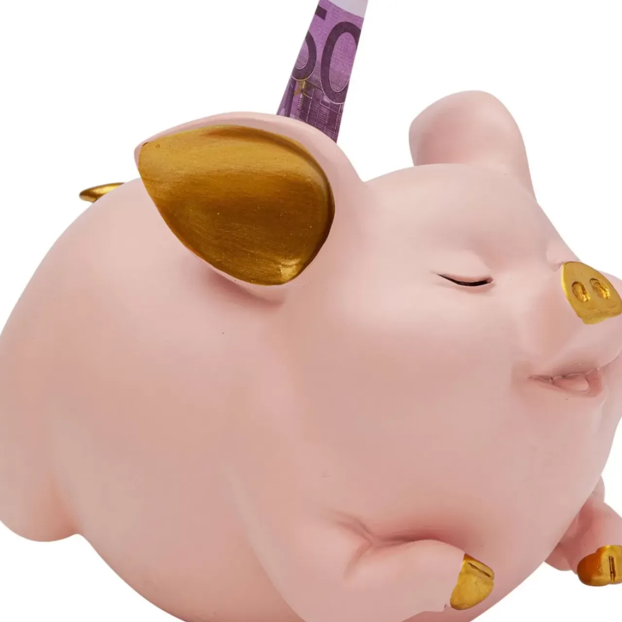 Deko & Geschenkartikel-KARE Design Spardose Happy Pig Rosa