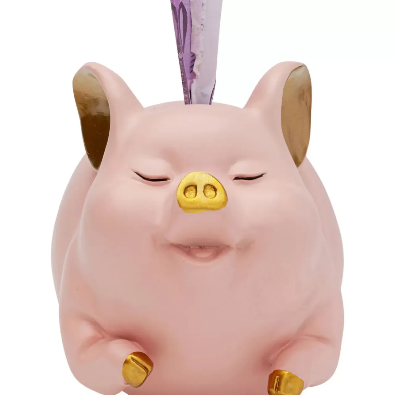 Deko & Geschenkartikel-KARE Design Spardose Happy Pig Rosa