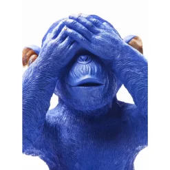 Deko & Geschenkartikel-KARE Design Spardose Monkey Mizaru Blau
