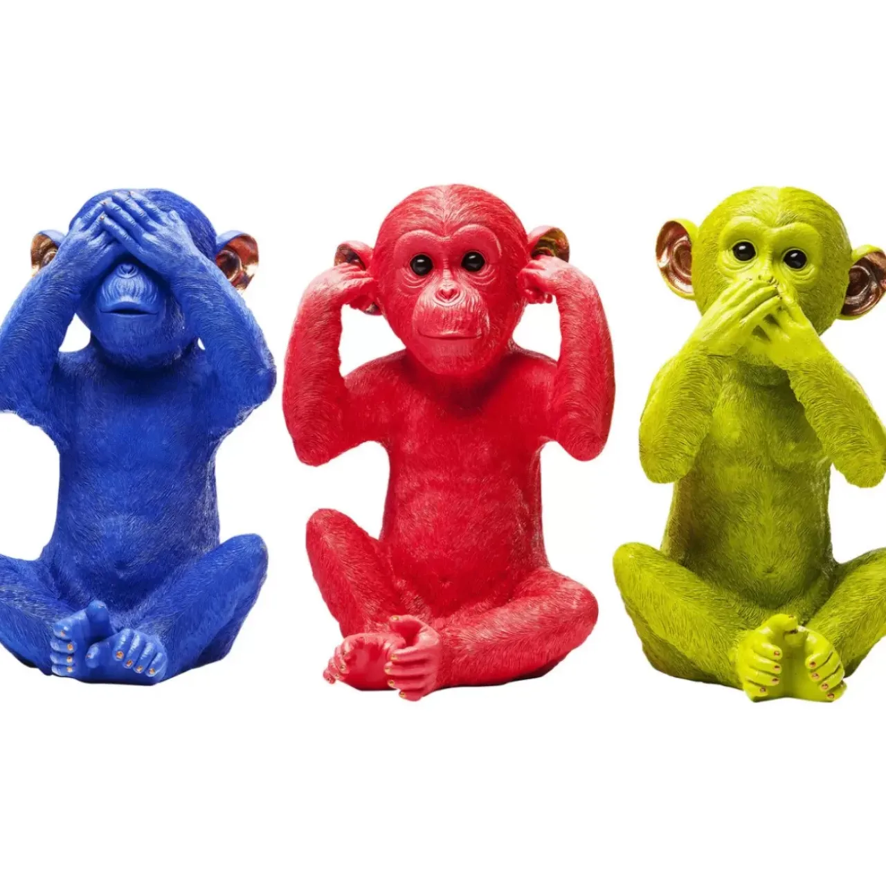 Deko & Geschenkartikel-KARE Design Spardose Monkey Mizaru Blau