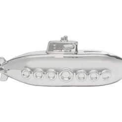 Deko & Geschenkartikel-KARE Design Spardose Submarine Silber 11Cm