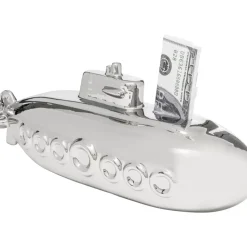 Deko & Geschenkartikel-KARE Design Spardose Submarine Silber 11Cm