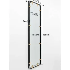 Spiegel-KARE Design Spiegel Betsy Frame Rectangular Metal 55X165Cm