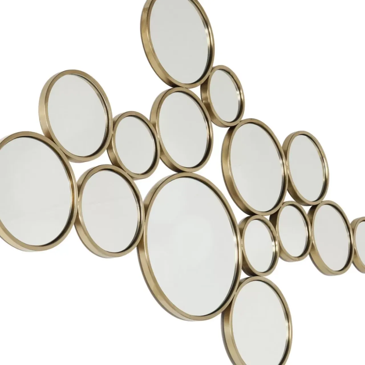 Spiegel-KARE Design Spiegel Bubbles Messing 183X93Cm