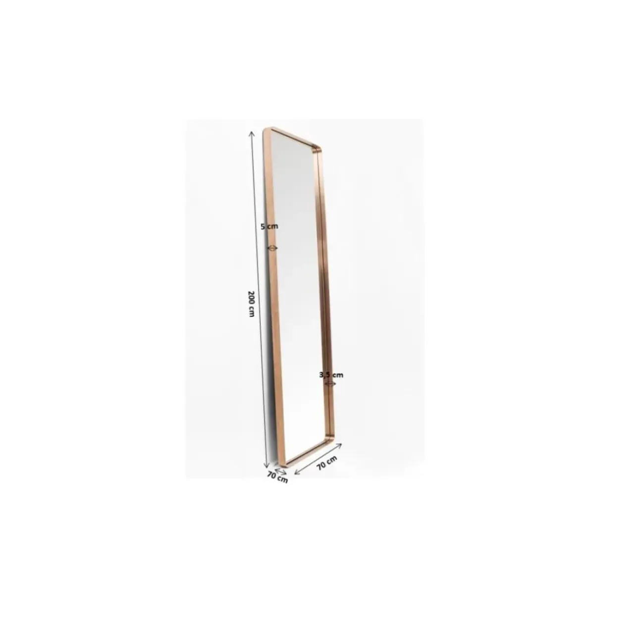 Spiegel-KARE Design Spiegel Curve Cobre 70X200Cm