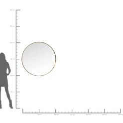Spiegel-KARE Design Spiegel Curve Mo Brass O100