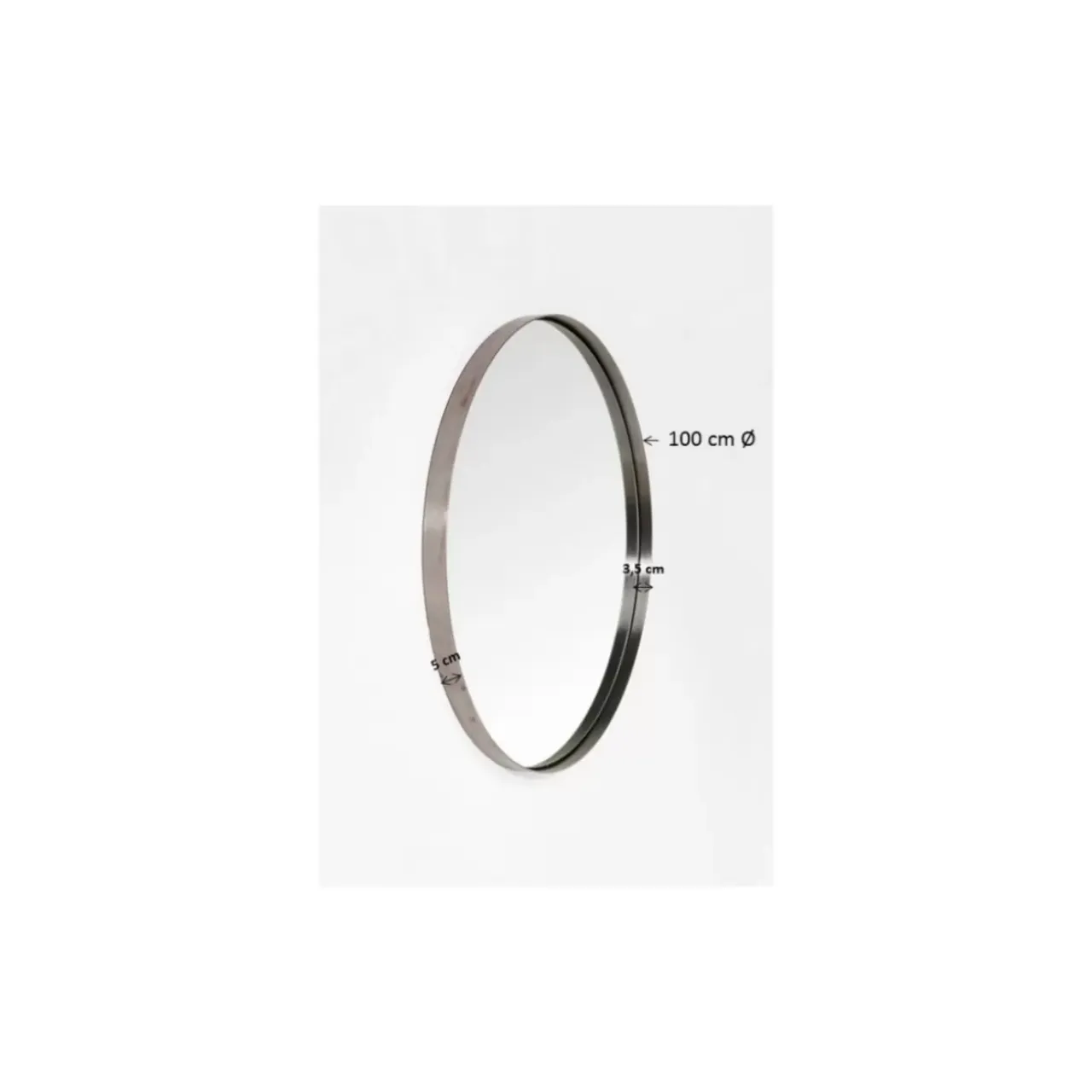 Spiegel-KARE Design Spiegel Curve Mo Brass O100