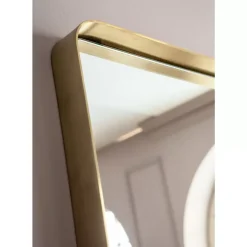 Spiegel-KARE Design Spiegel Curve Mo Brass 70X200Cm