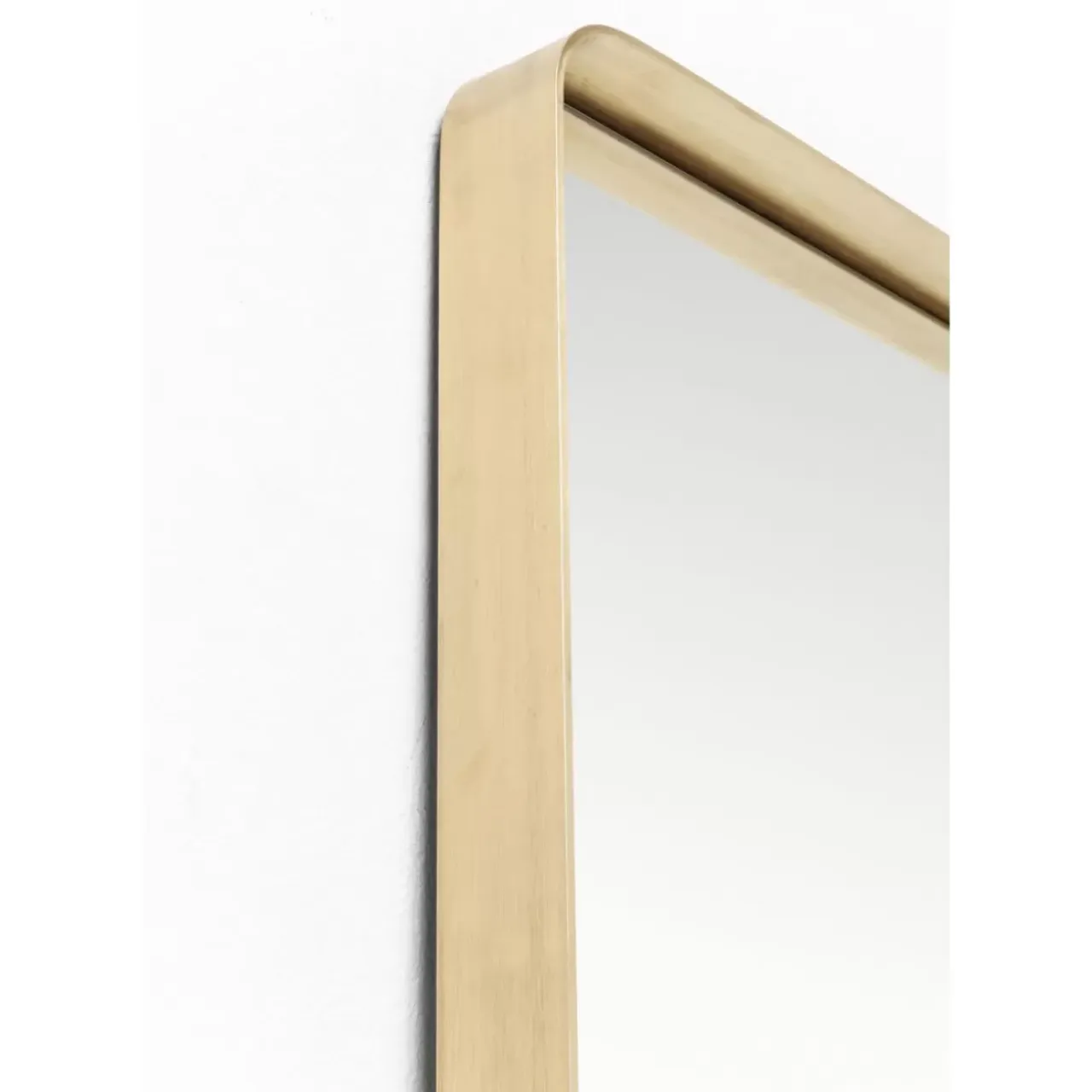 Spiegel-KARE Design Spiegel Curve Rectangular Brass 70X200Cm