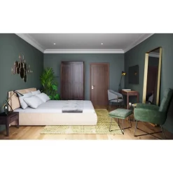 Spiegel-KARE Design Spiegel Curve Rectangular Brass 70X200Cm