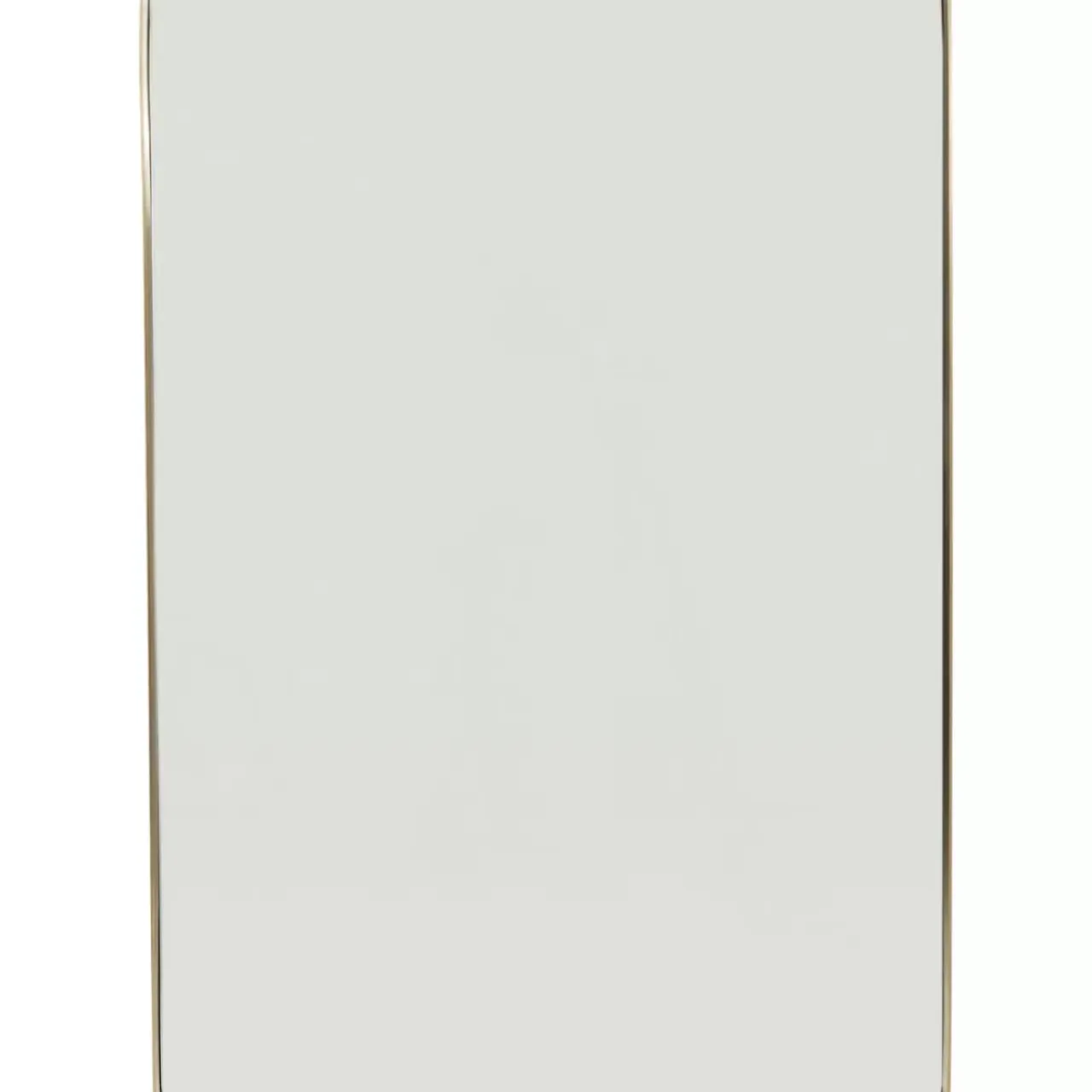 Spiegel-KARE Design Spiegel Curve Rectangular Brass 80X120Cm