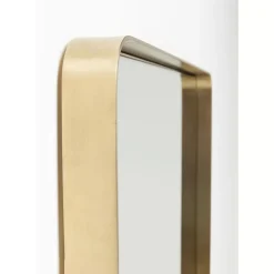 Spiegel-KARE Design Spiegel Curve Rectangular Brass 80X120Cm