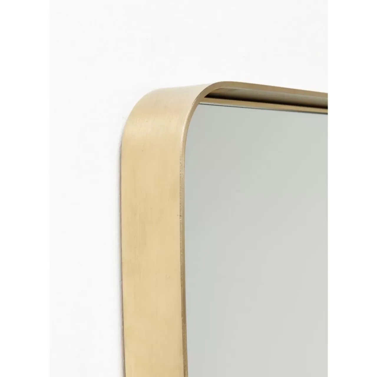Spiegel-KARE Design Spiegel Curve Rectangular Brass 80X120Cm