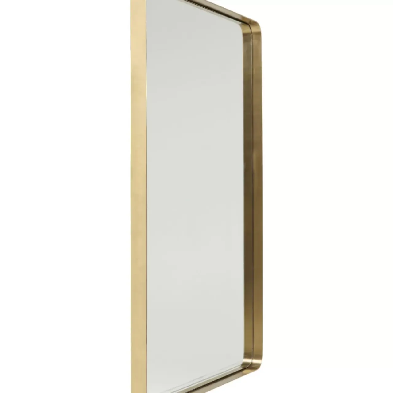 Spiegel-KARE Design Spiegel Curve Rectangular Brass 80X120Cm