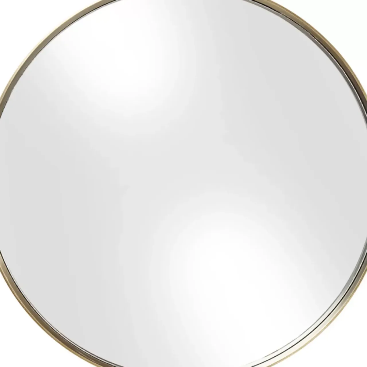 Spiegel-KARE Design Spiegel Curve Round Brass O60Cm