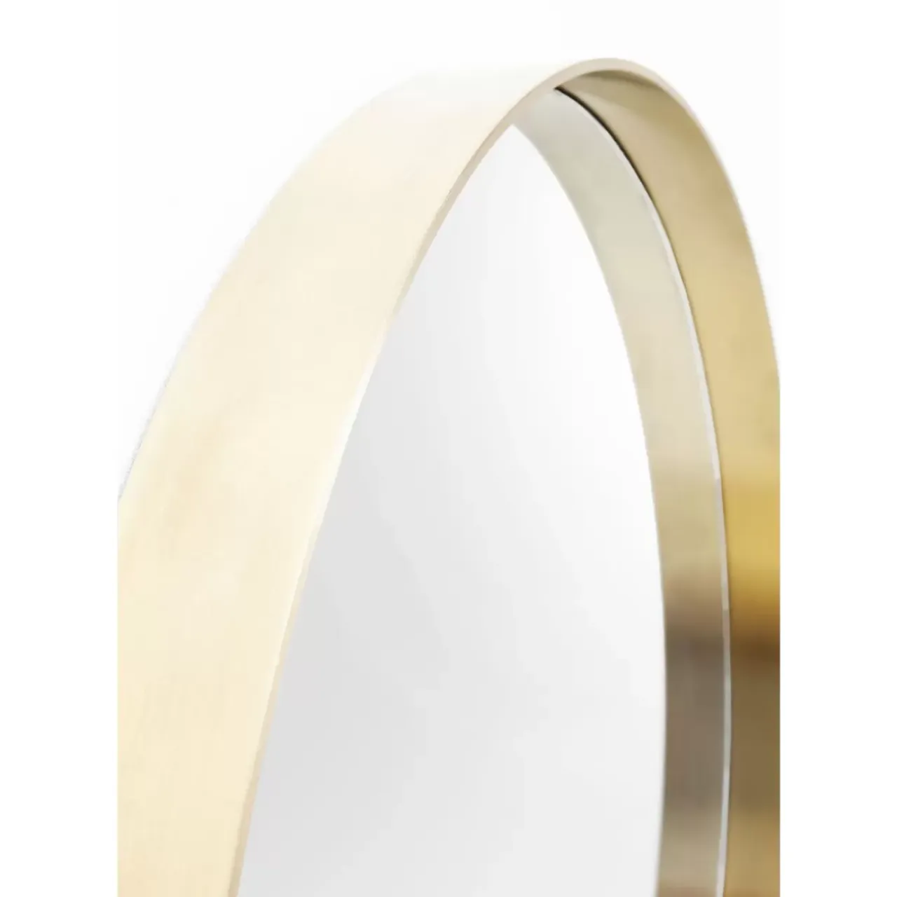Spiegel-KARE Design Spiegel Curve Round Brass O60Cm
